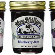 Mrs-Millers-Amish-Homemade-Blueberry-Jam-Boysenberry-Jam-Elderberry-Jelly-Variety-Pack-One-of-Each-8-oz226g-Pack-of-3-Boxed-0-0