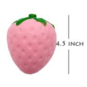 Popculta-Cute-Jumbo-Pink-Strawberry-Squishy-Charm-Toy-Slow-Rise-Extra-Soft-with-bonus-small-charm-0-0