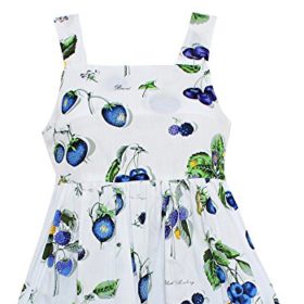 Shybobbi-Fashion-Girls-Dress-Blue-Blueberry-Fruit-Print-Cotton-Dresses-Summer-Party-Princess-Holiday-Kids-Clothing-0-1