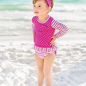 RuffleButts-Little-Girls-Berry-Striped-Polka-LS-Rash-Guard-Bikini-0-0