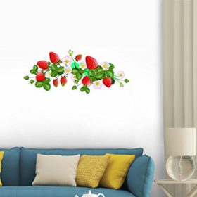 Wallmonkeys-WM344303-Vector-Isolated-Strawberries-Peel-and-Stick-Wall-Decals-0-2